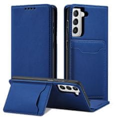 slomart magnet card case case za samsung galaxy s22 + (s22 plus) torbica wallet card holder modra