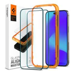 Spigen KALJENO STEKLO SPIGEN ALM GLASS FC 2-PACK IPHONE 14 PRO BLACK