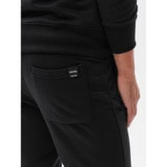 OMBRE Moški komplet jopica + hlače STYLE črne barve MDN120011 L