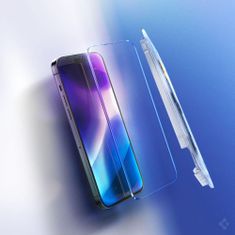 slomart spigen glas.tr "ez fit" 2-pack kaljeno steklo za iphone 14 pro jasno