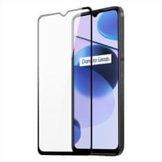 slomart dux ducis 9d tempered glass celozaslonski 9h kaljeno steklo z okvirjem realme c35 črna (prijazno ohišju)