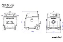 Metabo večnamenski industrijski sesalnik ASR 25 L SC (602024000)