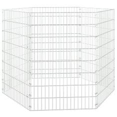 Vidaxl Ograda za zajce s 6 paneli 54x80 cm pocinkano železo