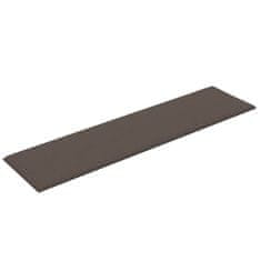 Vidaxl Stenski paneli 12 kosov taupe 60x15 cm blago 1,08 m²