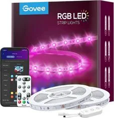 Govee WiFi RGB Smart LED pašček, 15 m + upravljalnik