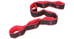 Merco Multipack 2pcs Yoga 8 Cell Stretch Strap Red, 1 kos