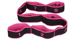 Merco Multipack 2pcs Yoga 8 Cell Stretch Strap Black-Pink