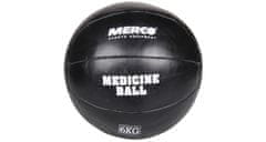 Merco Črna usnjena medicinska žoga, 4 kg