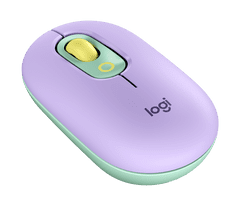 Logitech POP Mouse miška, z emoji, Bluetooth, mint (910-006547)