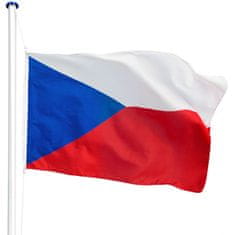 tectake Aluminijasti drog za zastavo Češka