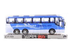 Avtobus na vztrajniku modre barve