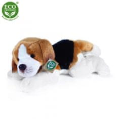 Rappa Plišasti pes Beagle leži 30 cm EKOLOŠKO PRIJAZNO