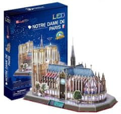 CubicFun Osvetljena 3D sestavljanka Notre Dame 149 kosov