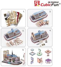 CubicFun Osvetljena 3D sestavljanka Notre Dame 149 kosov