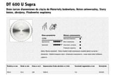 KLINGSPOR Segmentirani diamantni disk 350Mm X 3,0Mm X 25,4Mm Supra Dt600U, za armirani beton
