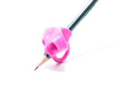 Aga Držalo za svinčnike za pravilno držanje svinčnika roza barve