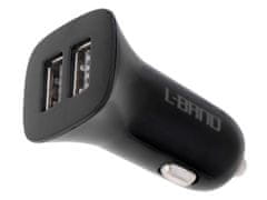 L-BRNO Dvojni USB + avtomobilski polnilec Lightning