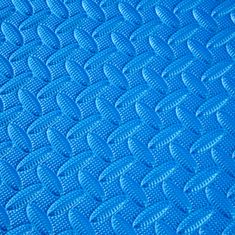 tectake Telovadne blazine – povezovalni komplet 12 blazin Modra