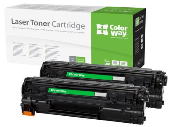 ColorWay Združljiv toner za CANON CRG-726/ CRG-728/ črn/ 2x 2 100 strani/ dvojno pakiranje