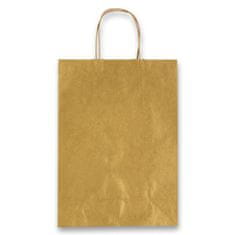 Darilna vrečka Allegra 160 x 80 x 210 mm, velikost XS zlata, XS