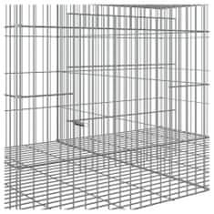Vidaxl 2-delna ograda za zajce 110x79x54 cm pocinkano železo