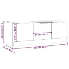 Vidaxl TV omarica sonoma hrast 102x35x36,5 cm inženirski les