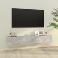 Vidaxl TV omarica 2 kosa betonsko siva 100x30x30 cm konstruiran les