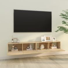 Vidaxl TV omarica 2 kosa sonoma hrast 100x30x30 cm konstruiran les