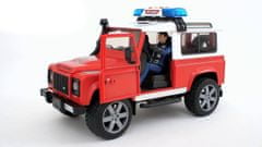 Bruder Land Rover gasilski avto s figurico