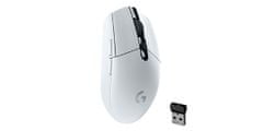 Logitech G305 gaming miška, Lightspeed, brezžična, bela (910-005291)