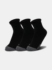 Under Armour Nogavice UA Heatgear Quarter 3pk-BLK M