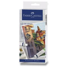 Faber-Castell oljne barve 12 barv, tubica 9 ml