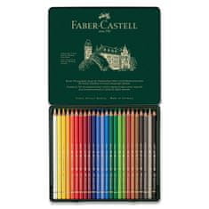 Faber-Castell Barvice Polychromos, pločevinasta škatla, 24 barv