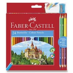 Faber-Castell Faber-Castellove barvice 24 barv + 6 barv