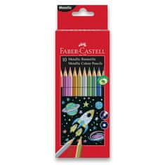 Faber-Castell Faber-Castellove barvice 10 barv, kovinske