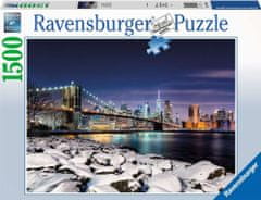 Ravensburger Puzzle Zima v New Yorku 1500 kosov