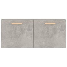 Vidaxl Stenska omarica betonsko siva 80x35x36,5 cm konstruiran les