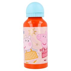 Stor Aluminijasta steklenica za pitje PEPPA PIG, 400ml, 41234