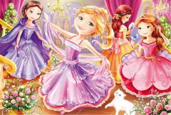 Schmidt Puzzle Pravljične princese 3x24 kosov