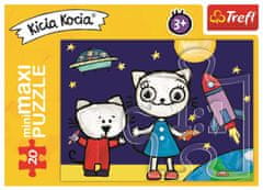 Trefl Puzzle Kicia Kocia: V vesolju 20 kosov