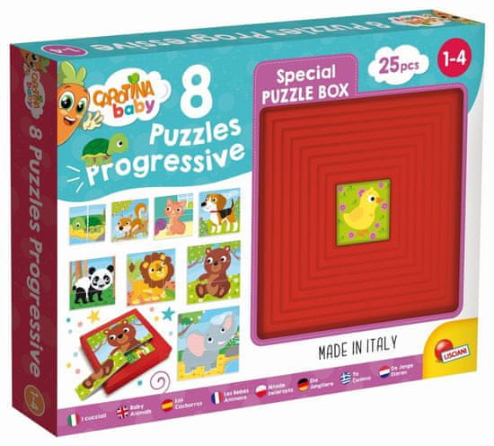 Lisciani CAROTINA BABY 8 PUZZLE - Živali