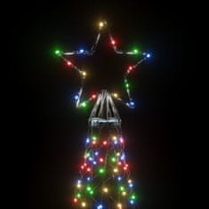 Vidaxl Božično drevo s konico 3000 barvnih LED diod 800 cm
