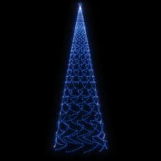 Vidaxl Božično drevo s konico 3000 modrih LED diod 800 cm