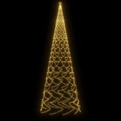 Vidaxl Božično drevo s konico 3000 toplo belih LED diod 800 cm