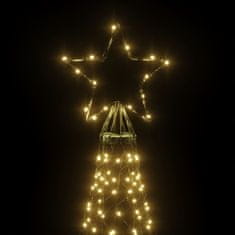 Vidaxl Božično drevo s konico 3000 toplo belih LED diod 800 cm