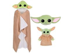 Disney Zeleni komplet z motivom Baby Yoda Disney: odeja, blazina, termofor 