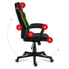 Huzaro Force 2.5 RGB Carbon Mesh Gaming Chair