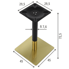 STEMA Podnožje za mizo SH-3002-5/GB zlato/črno