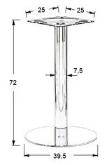 STEMA SH-3001-1/S brušena - &#8709 39,5 cm