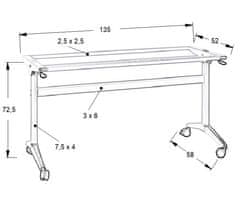 STEMA NY-A383 nagibni 135x58x72,5